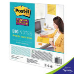 BIG NOTES POST-IT SUPER STICKY - 27,9 X 27,9 CM - JAUNES - BLOC X 30 FEUILLES