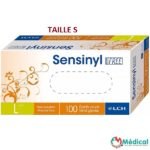 Gants Vinyle non poudrés blancs, taille S, boîte de 100 1