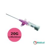 Cathéter non sécurisé avec ailettes 20G 32mm Rose – Surflo Terumo, Boîte de 50 1